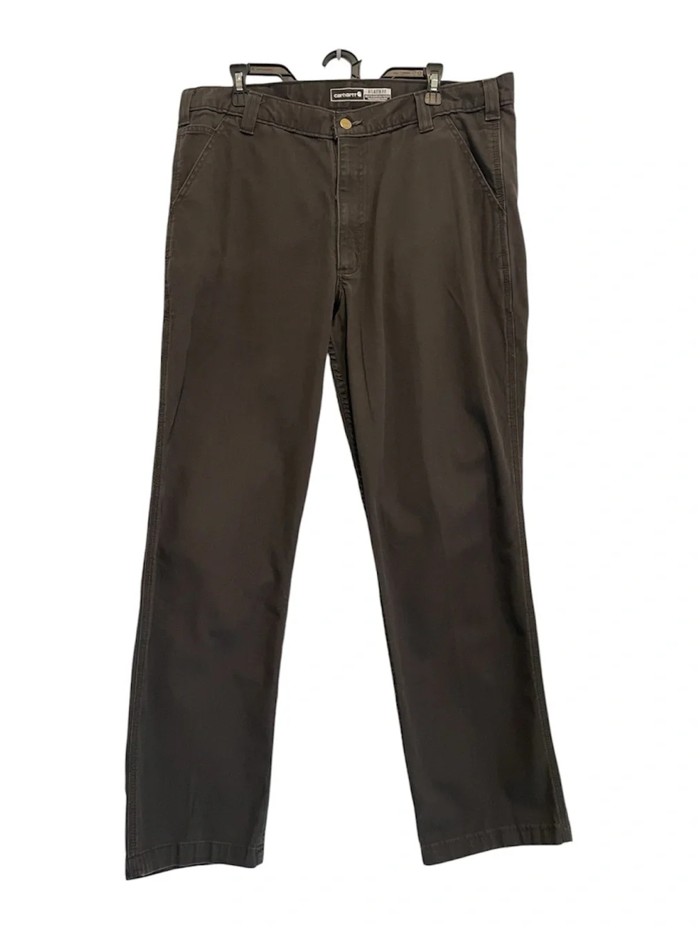 Carhartt Rugged Flex Relaxed Fit Canvas Work Pants in Dark Gray